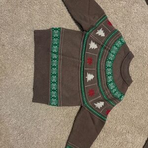 3T Brown Christmas Sweater